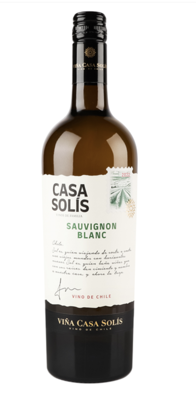 Вино сухе біле CASA SOLIS  Sauvignon Blanc 12,5% 0,75л